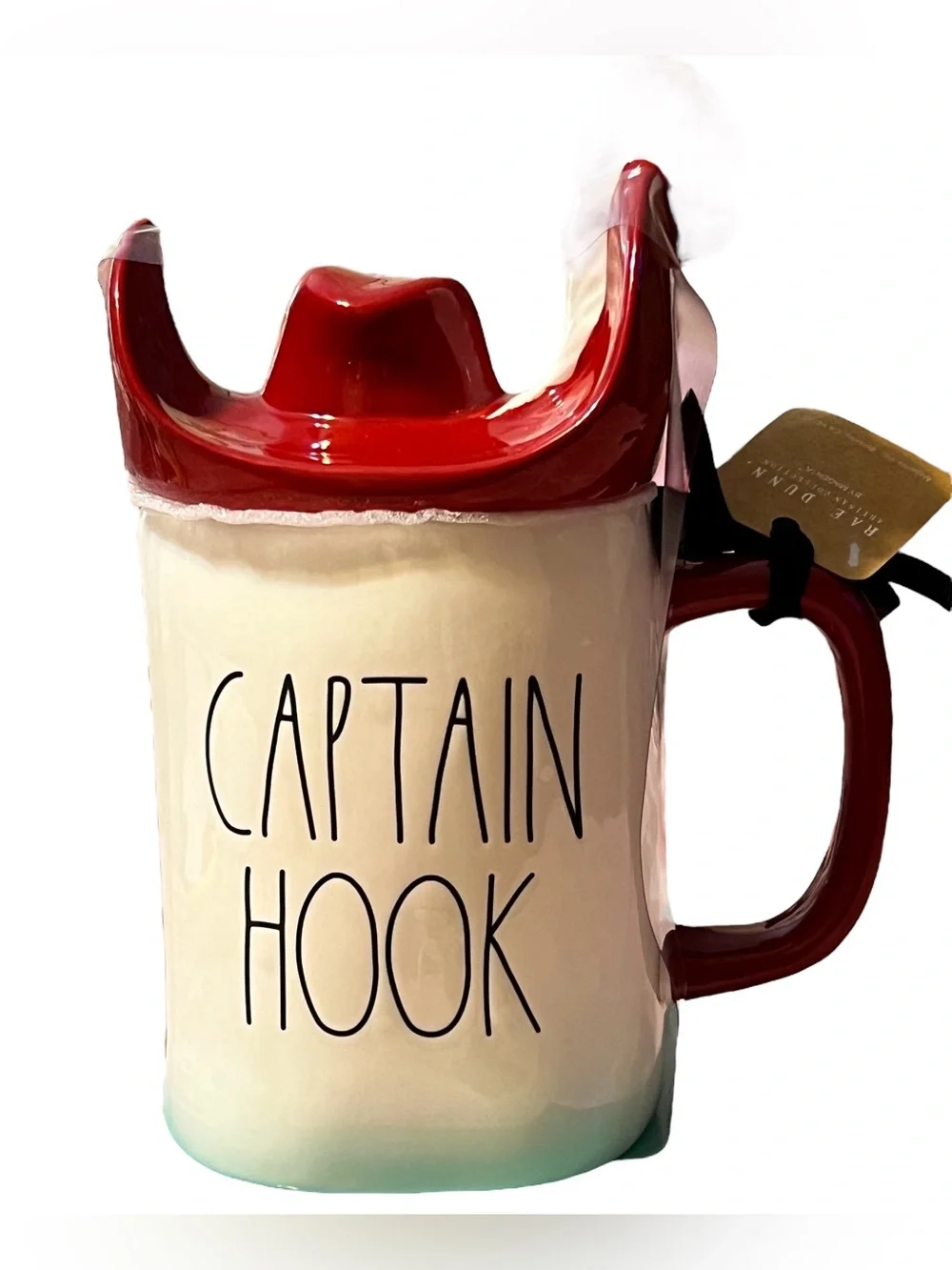Captain Hook Rae Dunn Disney Mug With Lid - Brand New